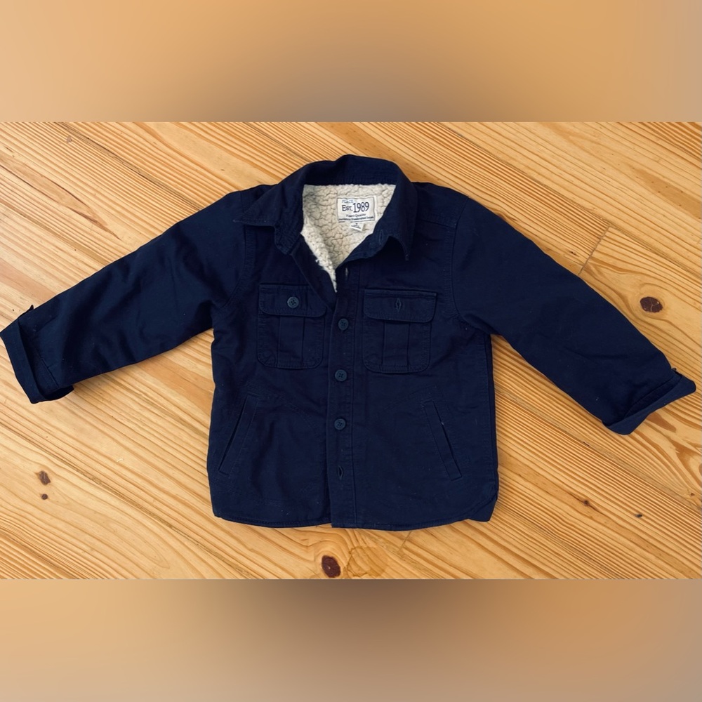 Children’s Place Blue Sherpa-Lined Jacket